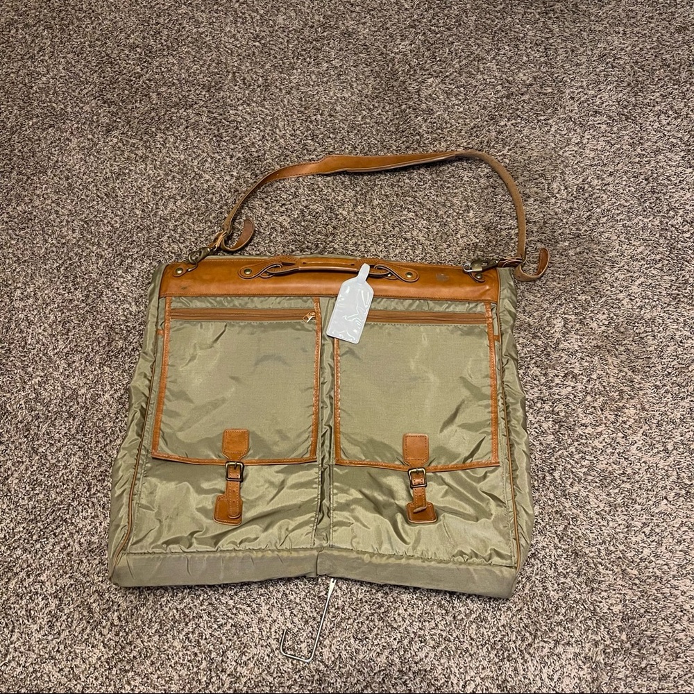 Hartman Garment Bag Carry On Nylon Leather Vintage